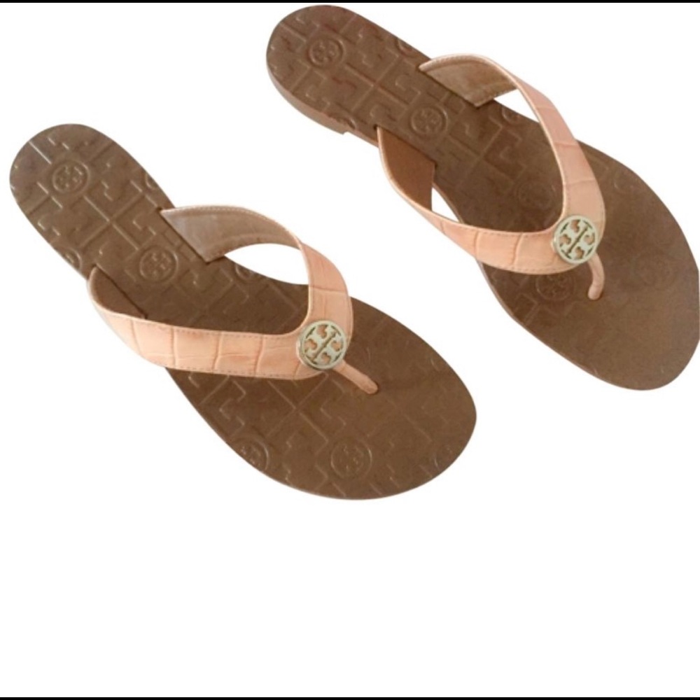 Tory Burch Thora 2 Bethany Croc Print Light Oak